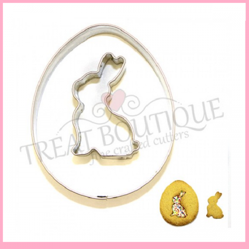 COOKIE CUTTER SITTING BUNNY MINI + EGG COOKIE CUTTER SITTING BUNNY MINI + EGG